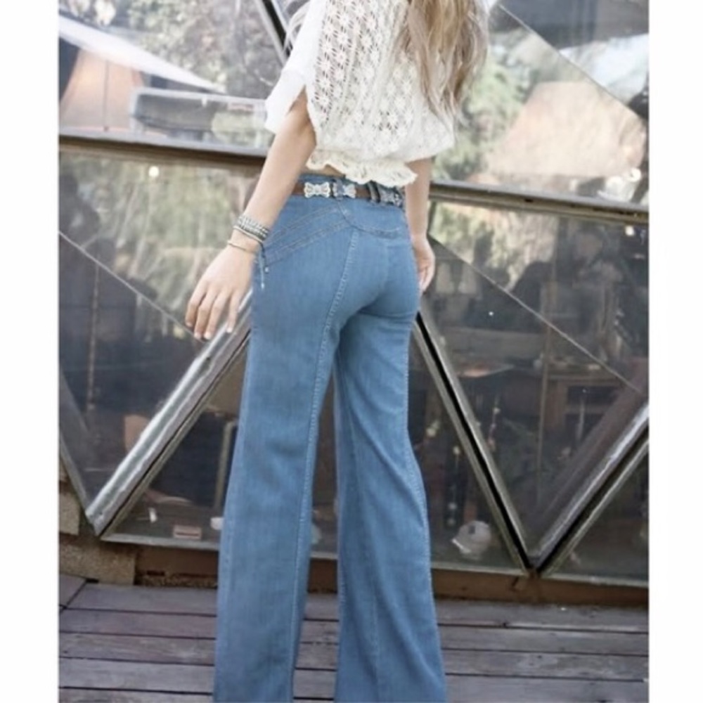 Free People Waiting for the Sun Bell Bottom Jeans
